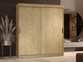 Шкаф-купе 2000 мм Гранд-1 ЛДСП, дуб вотан (Эра) в Берёзовском - beryozovskij.mebel-e96.ru