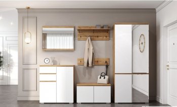 Прихожая Гретта №1 крафт золотой (Памир) в Берёзовском - beryozovskij.mebel-e96.ru