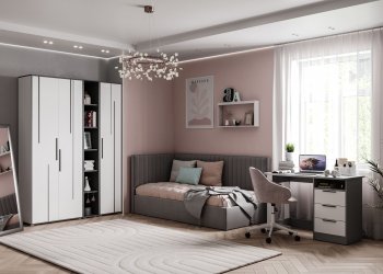 Набор детской мебели Грей модульный (МЛК) в Берёзовском - beryozovskij.mebel-e96.ru