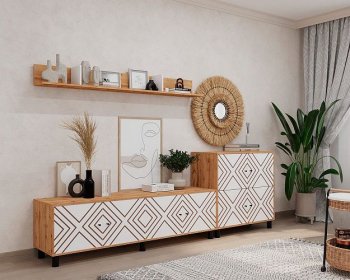 Стенка HYGGE комп.2 ромбы (Мама) в Берёзовском - beryozovskij.mebel-e96.ru