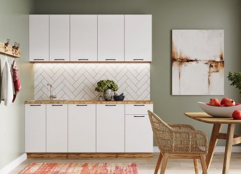 КУхонный гарнитур Хелмер 1800 мм (Сурская) в Берёзовском - beryozovskij.mebel-e96.ru
