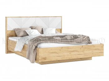 Кровать парящая Ирис крафт/белый (Миф) в Берёзовском - beryozovskij.mebel-e96.ru