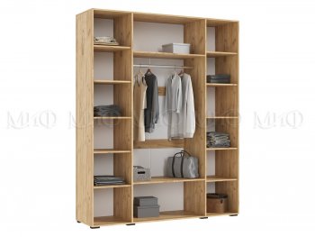 Шкаф 1800 мм Ирис с антресолью крафт/белый (Миф) в Берёзовском - beryozovskij.mebel-e96.ru