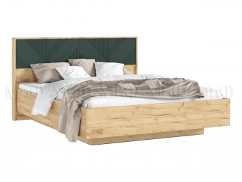 Кровать парящая Ирис крафт/грин с подсветкой (Миф) в Берёзовском - beryozovskij.mebel-e96.ru