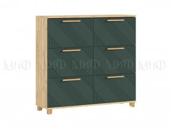 Обувница Ирис крафт/грин (Миф) в Берёзовском - beryozovskij.mebel-e96.ru