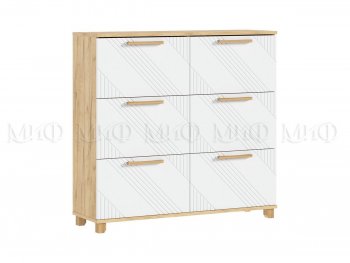 Обувница Ирис крафт/белый (Миф) в Берёзовском - beryozovskij.mebel-e96.ru