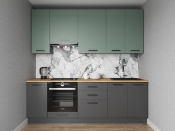 Кухонный гарнитур Изумруд 2400 мм Sanvut в Берёзовском - beryozovskij.mebel-e96.ru