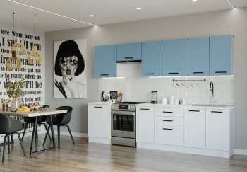 Кухонный гарнитур Капри 3000 мм ЛДСП/МДФ (Санвут) в Берёзовском - beryozovskij.mebel-e96.ru