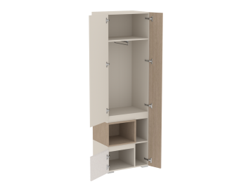 Шкаф для одежды узкий Каспер  (СБК) в Берёзовском - beryozovskij.mebel-e96.ru