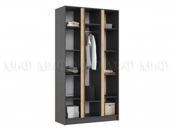 Шкаф 1200 мм 3-х ств. Келвин графит  (Миф) в Берёзовском - beryozovskij.mebel-e96.ru