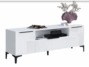 Тумба ТВ на 1650 Кимберли белый (Handis) в Берёзовском - beryozovskij.mebel-e96.ru | фото