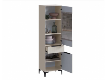 Пенал 550 мм со стеклом Кимберли кашемир (Handis) в Берёзовском - beryozovskij.mebel-e96.ru