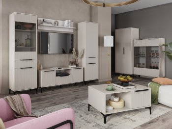 Стенка Кимберли кашемир, модульная (Handis) в Берёзовском - beryozovskij.mebel-e96.ru