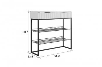 Обувница Классная 1 (графит/графит матовый/черный муар​​​​​​​) (Мебельсон) в Берёзовском - beryozovskij.mebel-e96.ru