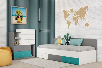 Кровать Клео арт. 010 океан (Диал) в Берёзовском - beryozovskij.mebel-e96.ru