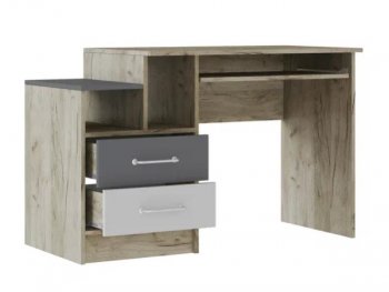 Стол письменный Колибри Лофт серый (Текс) в Берёзовском - beryozovskij.mebel-e96.ru