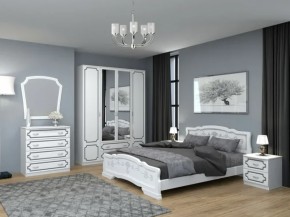 Комод 4 ящ. ЛАК Белый жемчуг (БМ) в Берёзовском - beryozovskij.mebel-e96.ru