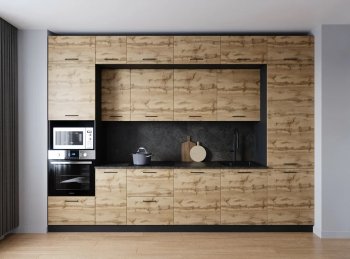Кухонный гарнитур Крафт 3400 мм (Санвут) в Берёзовском - beryozovskij.mebel-e96.ru