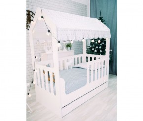Кровать-домик детская с ящиком 800*1600 (Белый) в Берёзовском - beryozovskij.mebel-e96.ru