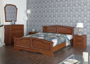 Кровать из массива Елена Орех (БМ) в Берёзовском - beryozovskij.mebel-e96.ru