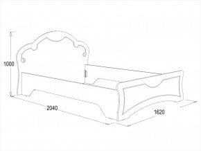 Кровать Ольга-10 МДФ (1400) в Берёзовском - beryozovskij.mebel-e96.ru