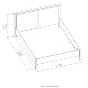 Кровать Шерлок 1800 орех 1600*2000 в Берёзовском - beryozovskij.mebel-e96.ru