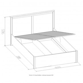 Кровать Шерлок с ПМ 1400 орех 1400*2000 в Берёзовском - beryozovskij.mebel-e96.ru