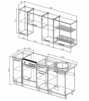 Кухонный гарнитур Лофт 1800 в Берёзовском - beryozovskij.mebel-e96.ru