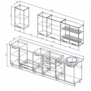 Кухонный гарнитур Лофт 2800 в Берёзовском - beryozovskij.mebel-e96.ru