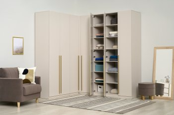 Гардеробная/шкаф 2200*1706 мм Ларго №3 Кашемир (Миф) в Берёзовском - beryozovskij.mebel-e96.ru