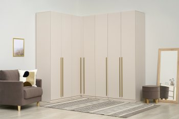 Гардеробная/шкаф 2200*1706 мм Ларго №3 Кашемир (Миф) в Берёзовском - beryozovskij.mebel-e96.ru