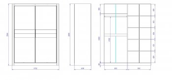 Шкаф-купе 1750 мм 2-х дверный Лацио (СБК) в Берёзовском - beryozovskij.mebel-e96.ru