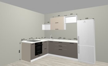 Угловой кухонный гарнитур Санвут 1516х2100 мм в Берёзовском - beryozovskij.mebel-e96.ru