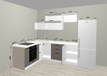 Угловой кухонный гарнитур Санвут 1516х2100 мм в Берёзовском - beryozovskij.mebel-e96.ru