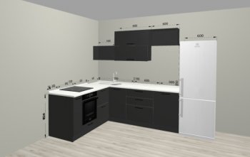 Угловой кухонный гарнитур Санвут 1516х2100 мм в Берёзовском - beryozovskij.mebel-e96.ru