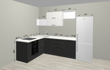 Угловой кухонный гарнитур Санвут 1516х2100 мм в Берёзовском - beryozovskij.mebel-e96.ru