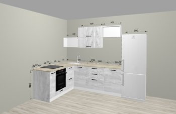 Угловой кухонный гарнитур Санвут 1516х2100 мм в Берёзовском - beryozovskij.mebel-e96.ru