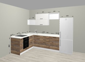Угловой кухонный гарнитур Санвут 1516х2100 мм в Берёзовском - beryozovskij.mebel-e96.ru