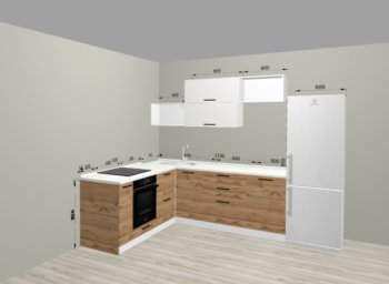 Угловой кухонный гарнитур Санвут 1516х2100 мм в Берёзовском - beryozovskij.mebel-e96.ru