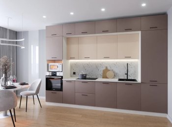 Кухонный гарнитур Латте 3400 мм (Санвут) в Берёзовском - beryozovskij.mebel-e96.ru
