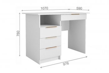 Стол Лавис СТД 1070.1 белый/белый софт (ДСВ) в Берёзовском - beryozovskij.mebel-e96.ru