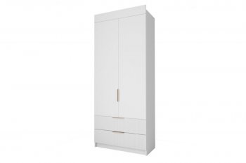 Шкаф Лавис ШД 900.1, белый софт (ДСВ) в Берёзовском - beryozovskij.mebel-e96.ru