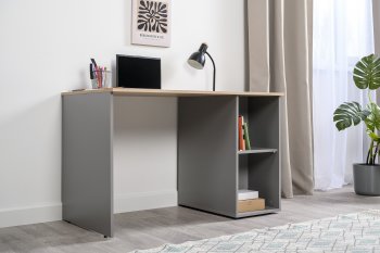 Стол письменный Лайт 12.163. серый (Моби) в Берёзовском - beryozovskij.mebel-e96.ru