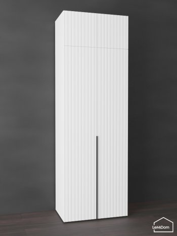Шкаф с антресолью 800 мм Linnea MHR-2A-2 2450х800х510 (Белый-М 11.1.1) в Берёзовском - beryozovskij.mebel-e96.ru