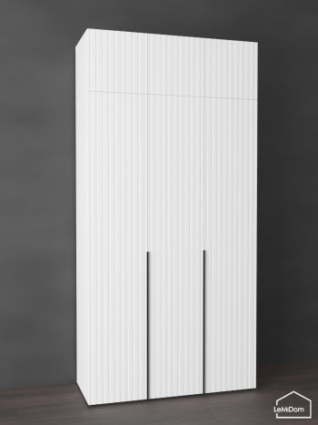 Шкаф с антресолью 1200 мм Linnea MHR-3A-1 2450х1200х510 (Белый-М 11.1.1) в Берёзовском - beryozovskij.mebel-e96.ru