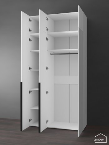 Шкаф с антресолью 1200 мм Linnea MHR-3A-1 2450х1200х510 (Белый-М 11.1.2) в Берёзовском - beryozovskij.mebel-e96.ru