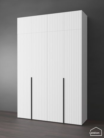 Шкаф с антресолью 1600 мм Linnea MHR-4A-1 2450х1600х510 (Белый-М 11.1.1) в Берёзовском - beryozovskij.mebel-e96.ru