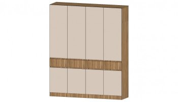 Шкаф 2000 мм 4х ств. Ленора вотан/Кашемир (Лин) в Берёзовском - beryozovskij.mebel-e96.ru | фото