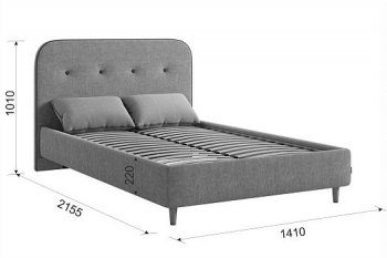 Кровать с основанием Лео 120х200 см (Мебельсон) в Берёзовском - beryozovskij.mebel-e96.ru