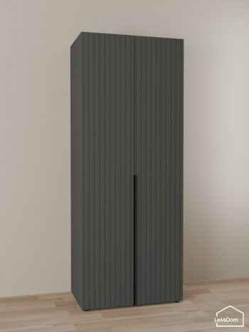 Шкаф Linnea MHR-2-2 2050х800х510 (Графит-М 11.1.25) в Берёзовском - beryozovskij.mebel-e96.ru